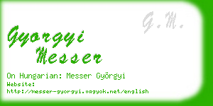 gyorgyi messer business card